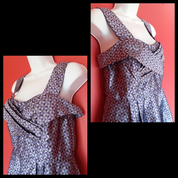 New eShakti Jacquard Geo Print Dress - Picture 3 of 10